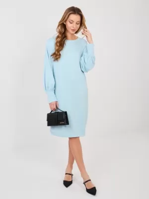 Dámské šaty RUE PARIS RV-SK-A1059.17 LIGHT BLUE