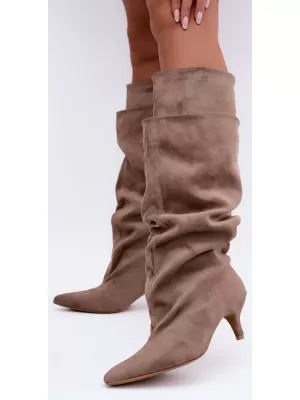Dámské kozačky BOTO 2921A BEIGE