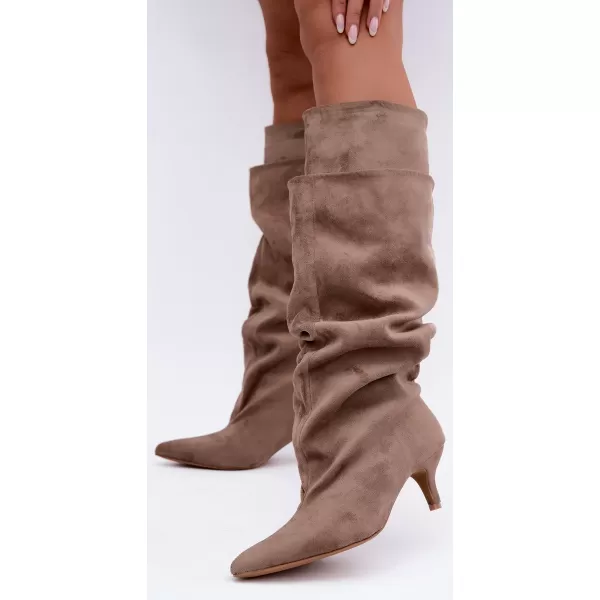  Dámské kozačky BOTO 2921A BEIGE 