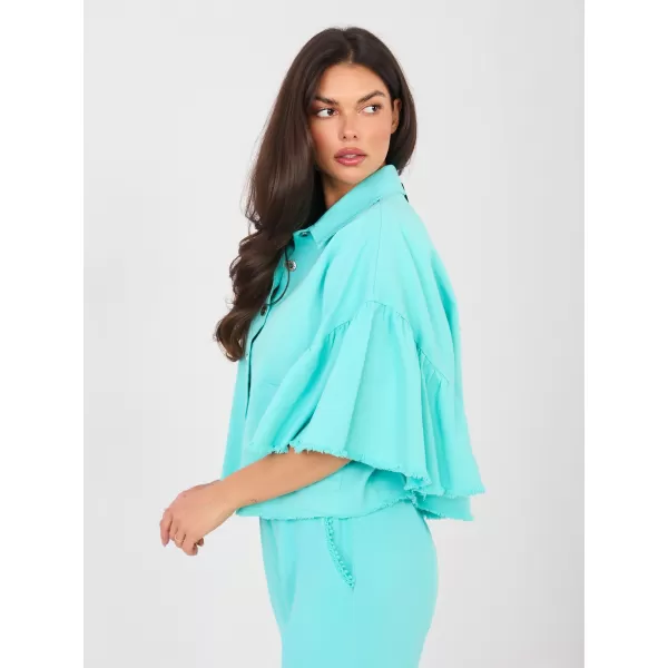  Dámská bunda RUE PARIS IT-KR-FL9998.85 TURQUOISE 