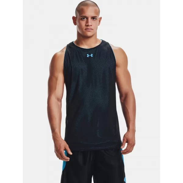 Pánské tílko UNDER ARMOUR UA BASELINE REVERSIBLE TANK 1361899-422 MODRÁ 