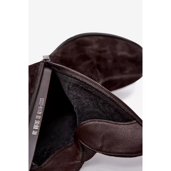  Dámské kotníkové boty VINCEZA 91178 BROWN 