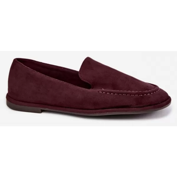  Dámské mokasíny BOTO 9889 BURGUNDY SUEDE 