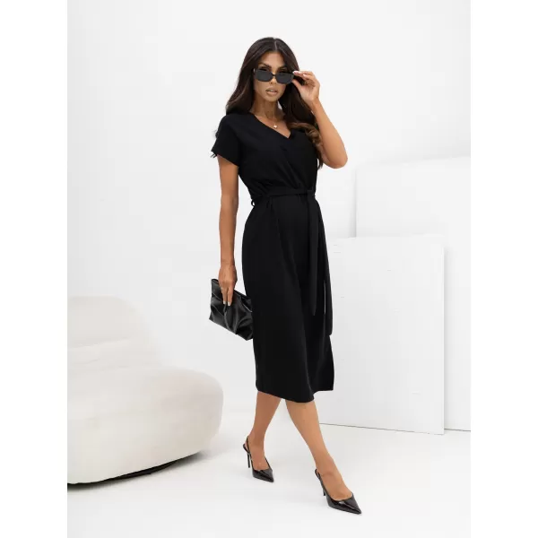  Dámské šaty RUE PARIS RV-SK-A1448.21 BLACK 