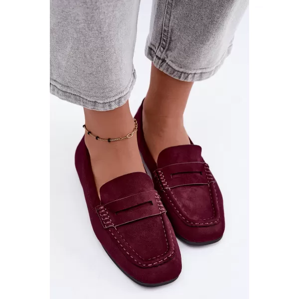  Dámské mokasíny BOTO D-307 BURGUNDY 