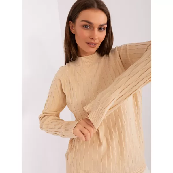  Dámský svetr WOOL FASHION ITALIA AT-SW-2326.37X BEIGE 