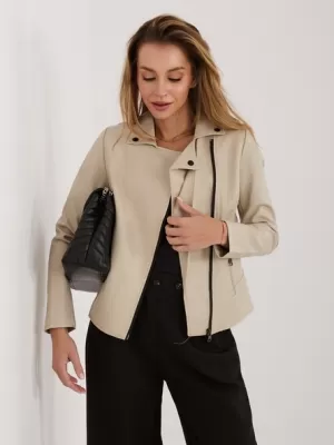Dámská bunda FACTORY PRICE MBM-KR-PU-002-M.00P BEIGE