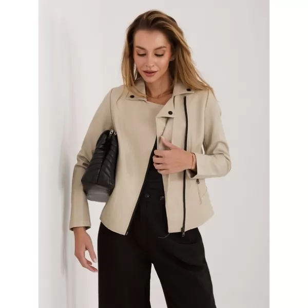  Dámská bunda FACTORY PRICE MBM-KR-PU-002-M.00P BEIGE 