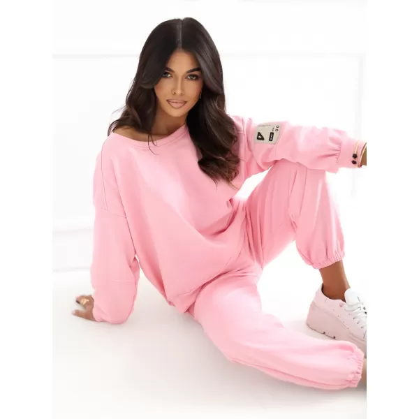 Dámský komplet RUE PARIS RV-KMPL-A1279.85 BRIGHT PINK 