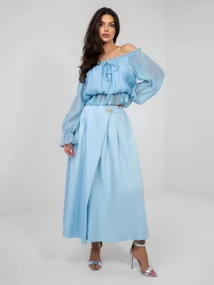 Dámská sukně FACTORY PRICE IT-SD-81036.82 LIGHT BLUE