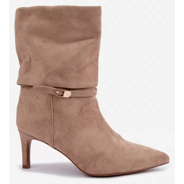  Dámské kotníkové boty BOTO 6519 BEIGE 