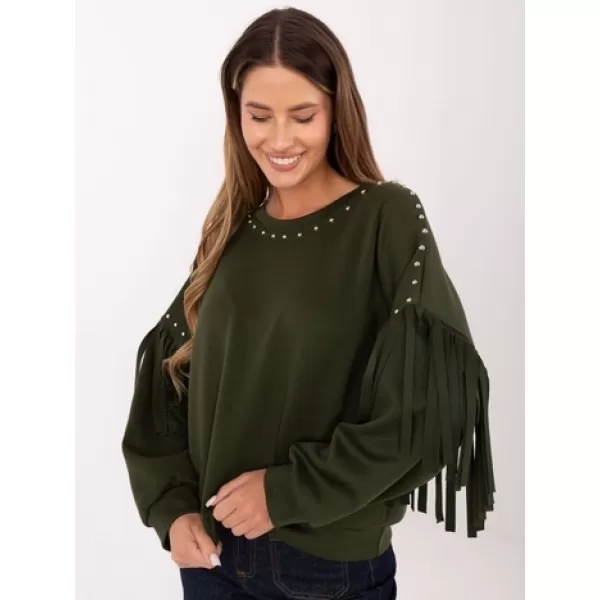  Dámská mikina RUE PARIS IT-BL-21731.85 KHAKI 