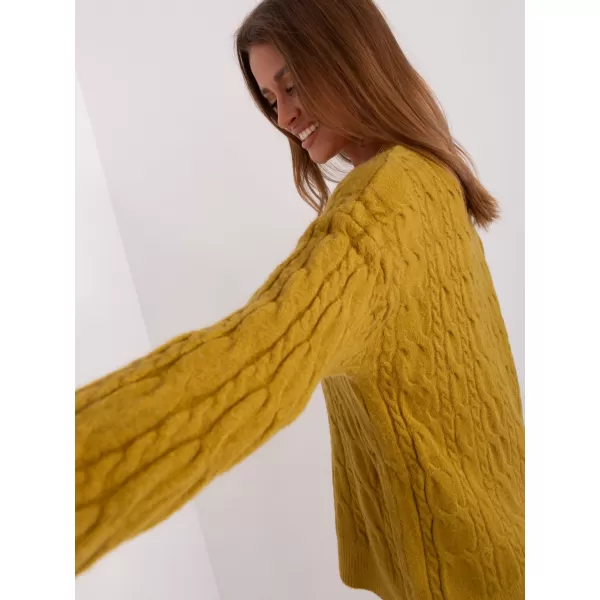  Dámský svetr WOOL FASHION ITALIA AT-SW-2335-1.68P OLIVE 