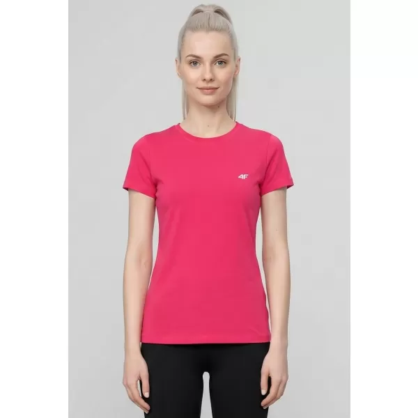  Dámské triko 4F 4FWAW25TFTSF1527 DARK PINK 