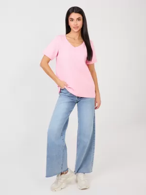 Dámské tričko RUE PARIS RV-TS-A1094.45 BRIGHT PINK