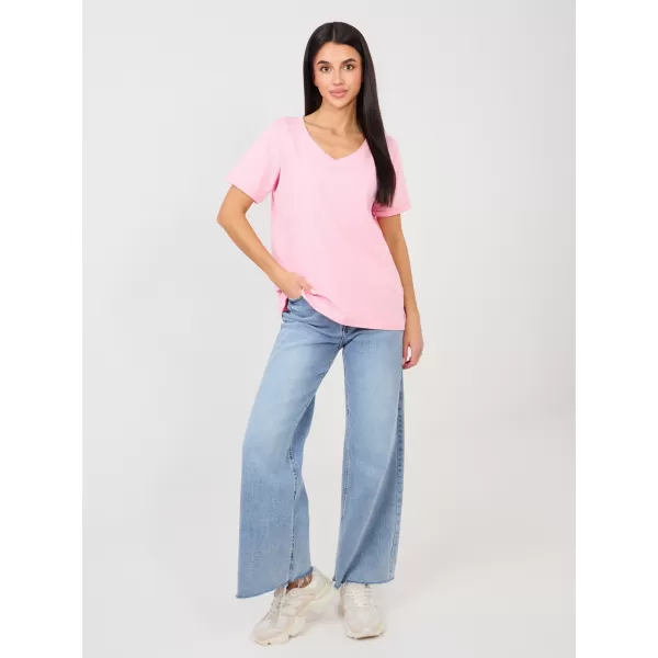  Dámské tričko RUE PARIS RV-TS-A1094.45 BRIGHT PINK 