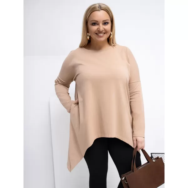  Dámská halenka RELEVANCE RV-BZ-5031.06X DARK BEIGE 
