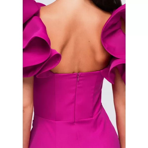  Dámské šaty LARICA LA-OM-DLR396 FUCHSIA 