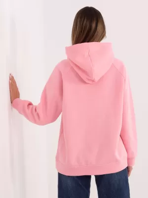 Dámská mikina RUE PARIS RV-BL-A1082.10 BRIGHT PINK