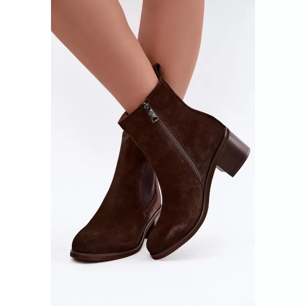  Dámské chelsea boty VINCEZA 133105 CHOCOLATE 