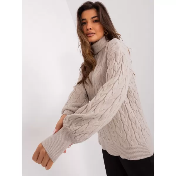  Dámský svetr WOOL FASHION ITALIA AT-SW-2348.07 BEIGE 