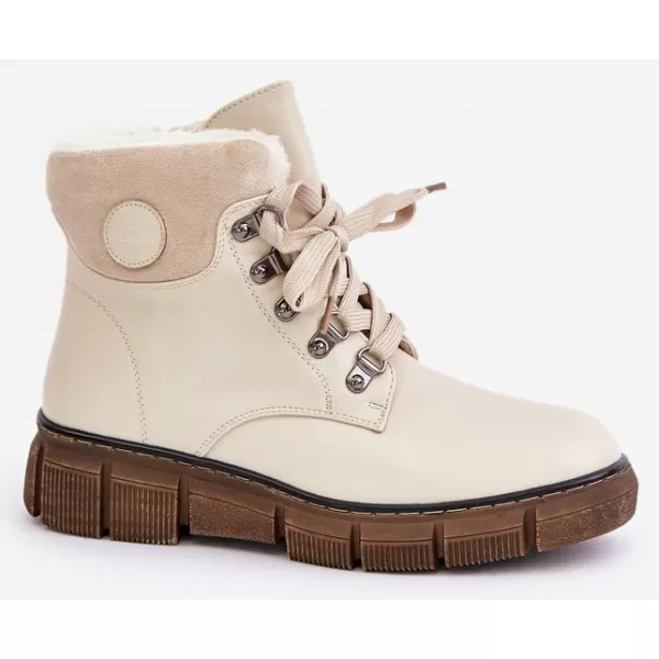  Dámské traperky BOTO 24BT02-7973 BEIGE 