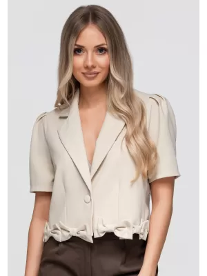 Dámská bunda OMBRE OW-BL-E0002 BEIGE