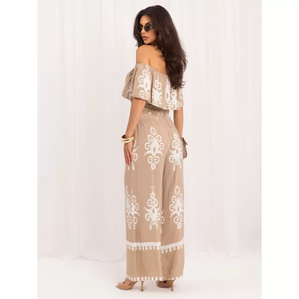  Dámský komplet ITALY MODA MO-KMPL-126175.85 BEIGE 
