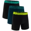 Pánské boxerky UNDER ARMOUR M PERF COTTON 6IN (3KS) 1383889-007 ČERNÁ