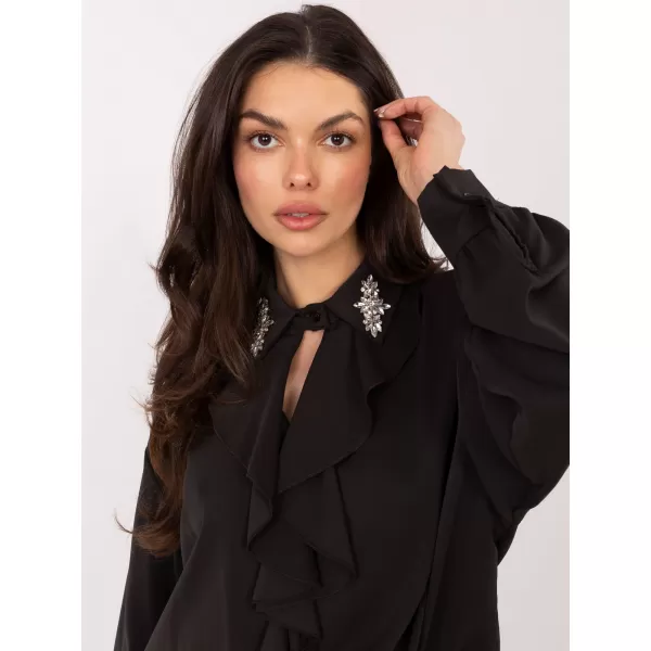  Dámská halenka FACTORY PRICE IT-BZ-28995.25 DARK BROWN 