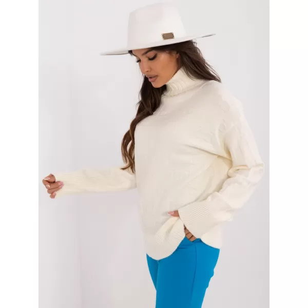  Dámský svetr WOOL FASHION ITALIA AT-SW-2342-1.35 ECRU 