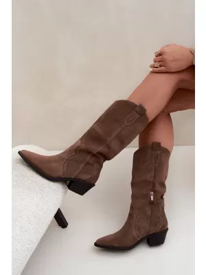 Dámské kozačky BOTO 5312 KHAKI