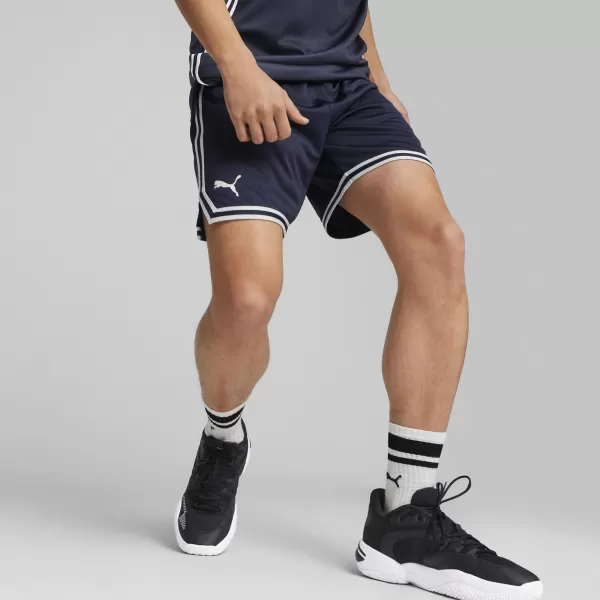  Pánské kraťasy PUMA HOOPS TEAM GAME SHORT 676629-03 PUMA NAVY 