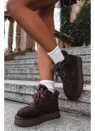 Dámské sněhule BIG STAR SHOES UU274312 CHOCOLATE
