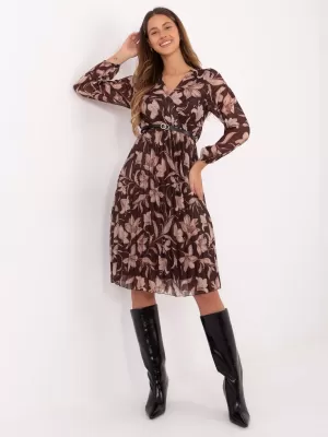 Dámské šaty ITALY MODA IT-SK-10536-1.16P BROWN