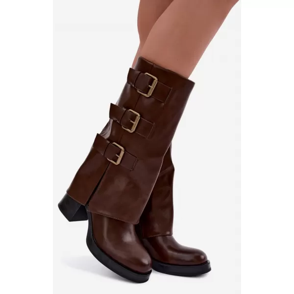  Dámské kozačky BOTO C-355 BROWN 