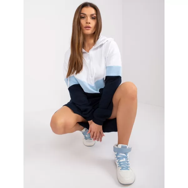  Dámské šaty RUE PARIS RV-SK-7462.00 WHITE-NAVY 