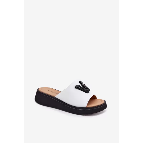  Dámské pantofle VINCEZA 66950 WHITE 