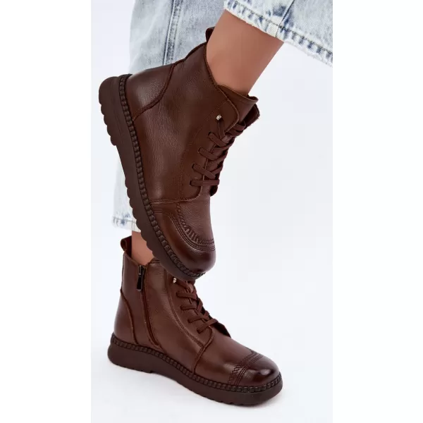  Dámské kotníkové boty VINCEZA 107249 BROWN 