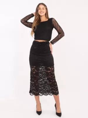 Dámská sukně ITALY MODA MI-SD-G9137.16P NOIRE