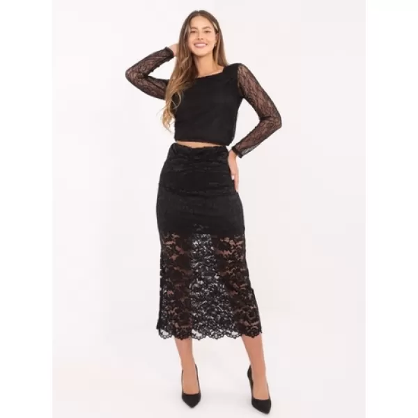  Dámská sukně ITALY MODA MI-SD-G9137.16P NOIRE 
