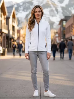 Dámská micro fleece mikina MALFINI FACTOR 853 BÍLÁ