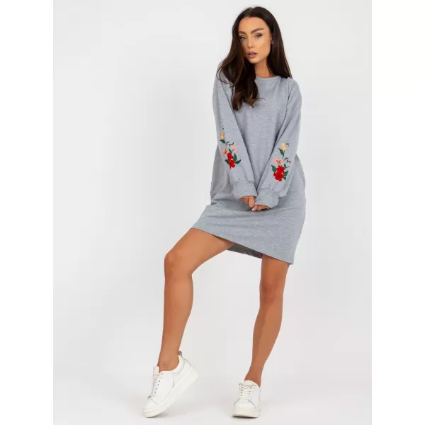  Dámské šaty RUE PARIS RV-SK-8088.59 GRAY 