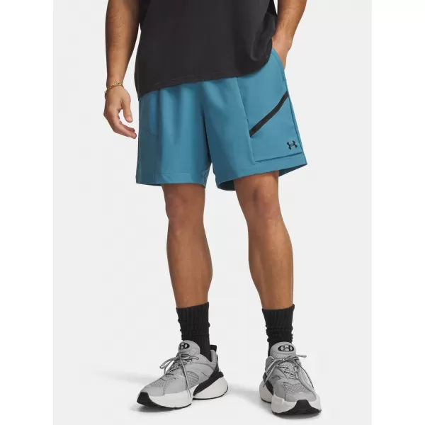  Pánské kraťasy UNDER ARMOUR UNSTOPPABLE WOVEN SHORTS 6009361-466 MODRÁ 