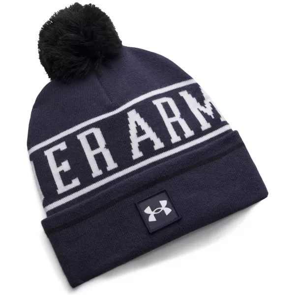  Pánská čepice UNDER ARMOUR M HALFTIME POM BEANIE 1386634-411 MODRÁ 