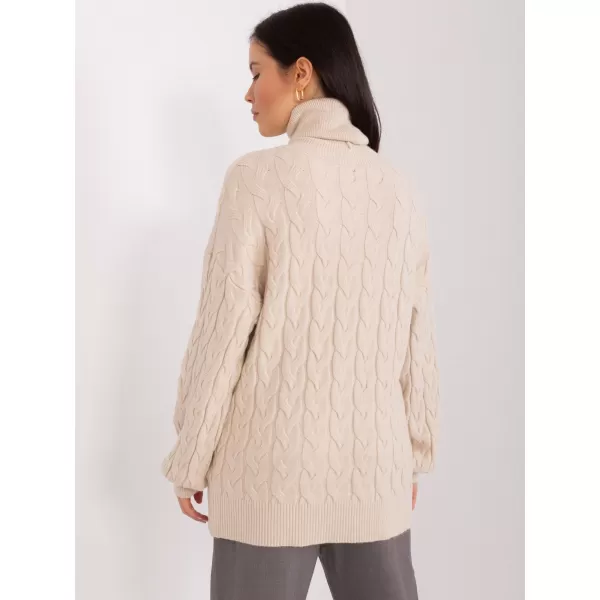  Dámský svetr WOOL FASHION ITALIA AT-SW-2348.07 LIGHT BEIGE 