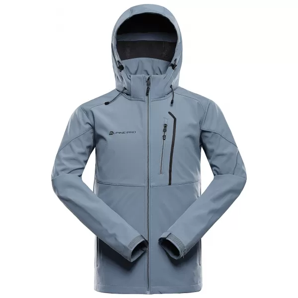  Pánská softshellová bunda ALPINE PRO HOOR 2 ASHLEY BLUE 