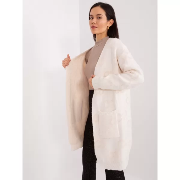 Dámský svetr WOOL FASHION ITALIA AT-SW-23401-A.39 LIGHT BEIGE 