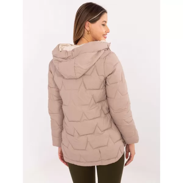  Dámská bunda FACTORY PRICE MBM-KR-2519.21 DARK BEIGE 