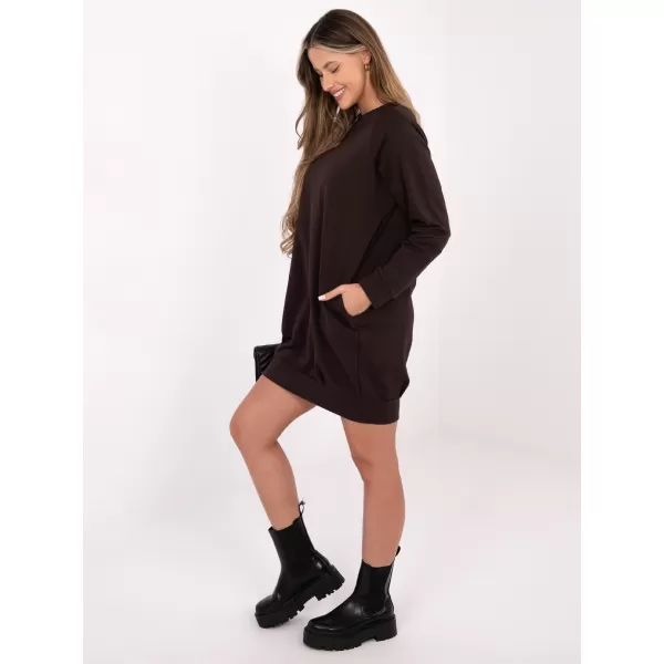  Dámské šaty BASIC FEEL GOOD RV-TU-5184.93P DARK BROWN 